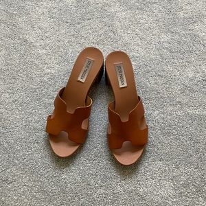 Steve Madden brown heeled sandals